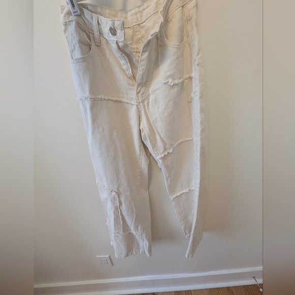 Men's Tan Patchwork Pants - Picture 3 of 6